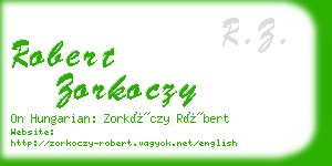 robert zorkoczy business card